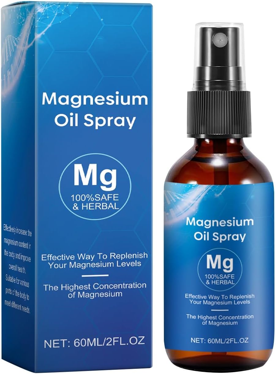 2025 Pure Magnesium Oil Spray for Feet - Organic Natural Magnesium Spray, Easy to Absorb and Use (1)
