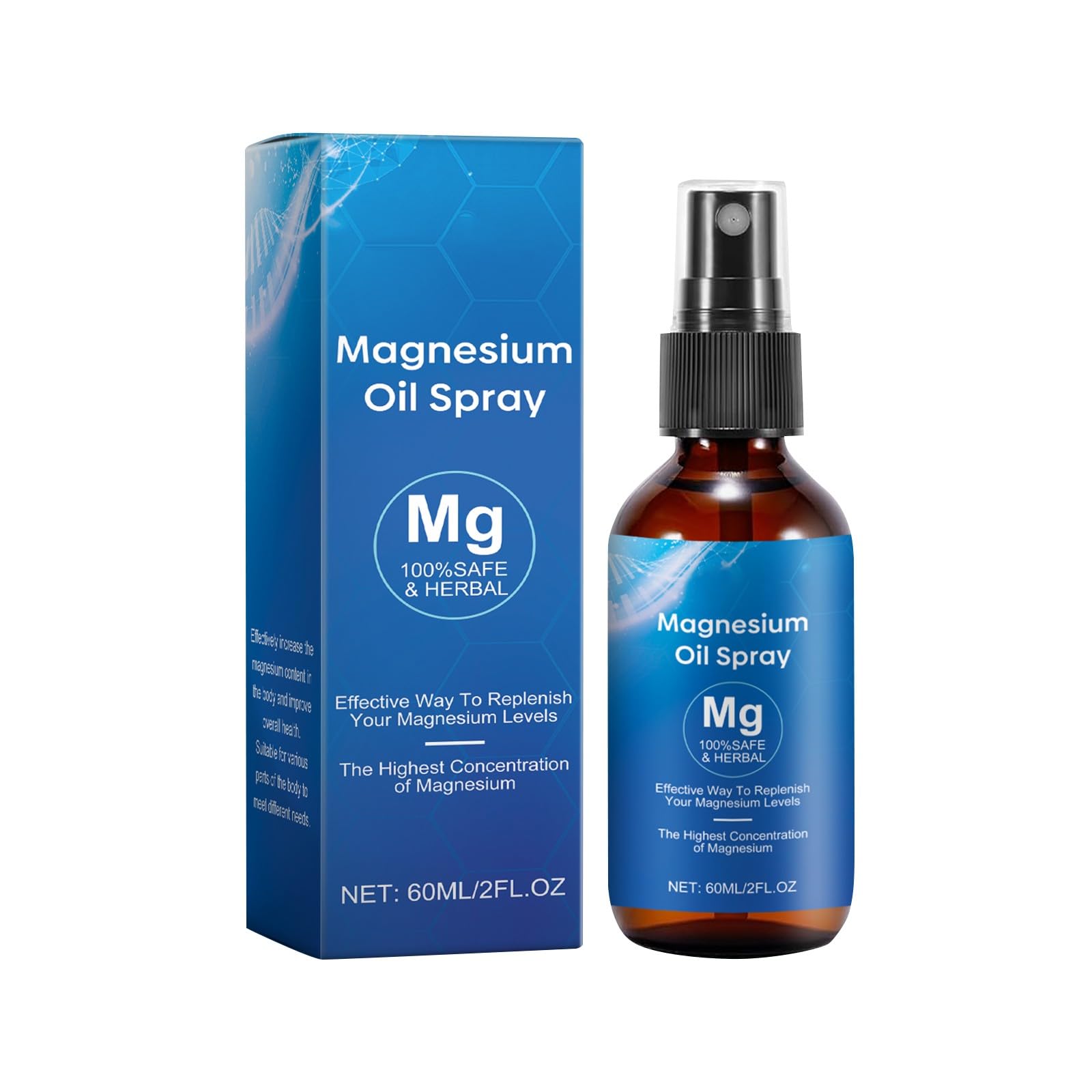 2025 Pure Magnesium Oil Spray for Feet - Organic Natural Magnesium Spray, Easy to Absorb and Use (1)