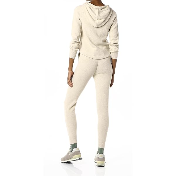 Amazon Essentials Women's Soft Touch Hooded Pullover Sweater, Beige, Large