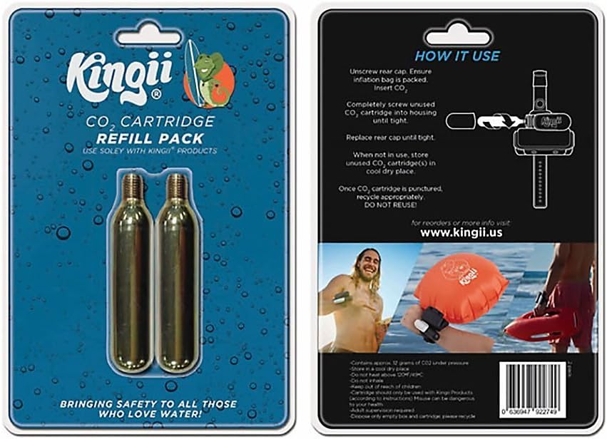 12g CO2 DISPOSABLE CARTRIDGE 3/8" threaded with 24 threads per inch - 2-Pack