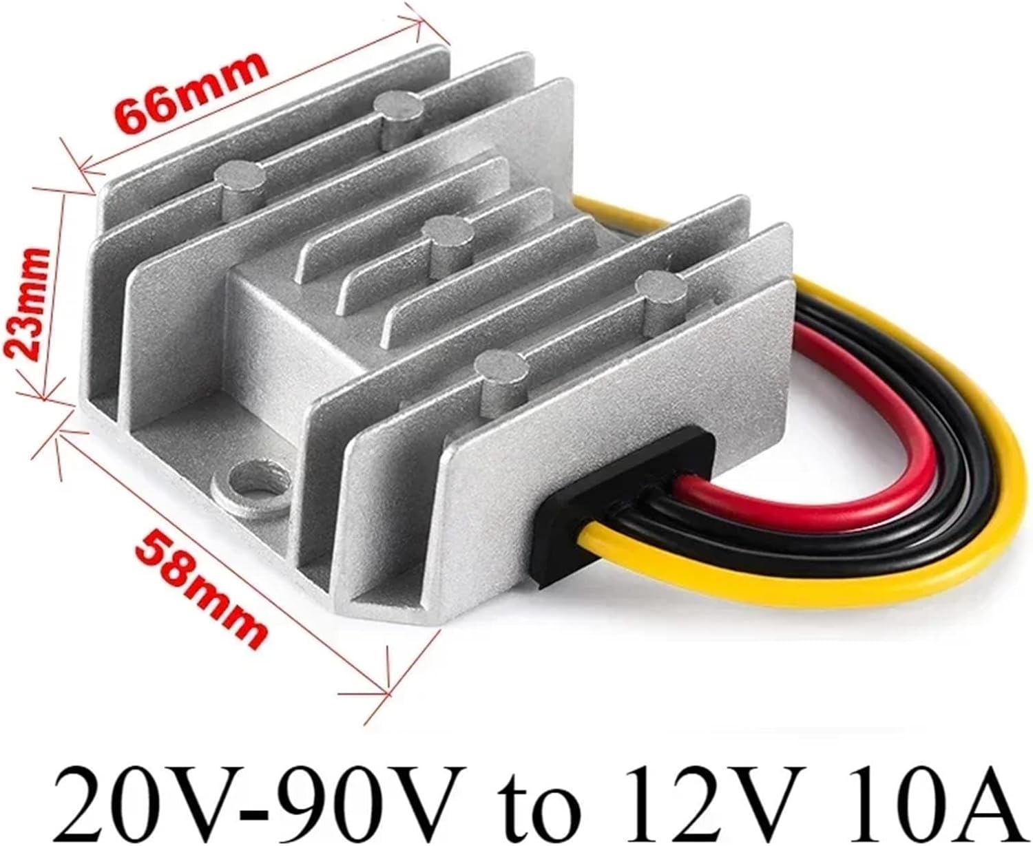 1pcs 24V 36V 48V 72V to 12V DC DC Step Down Converter Voltage Reducer 20-90V to 12V 5A-50A Transformer Car Power Supply(20V-90V to 12V 10A)