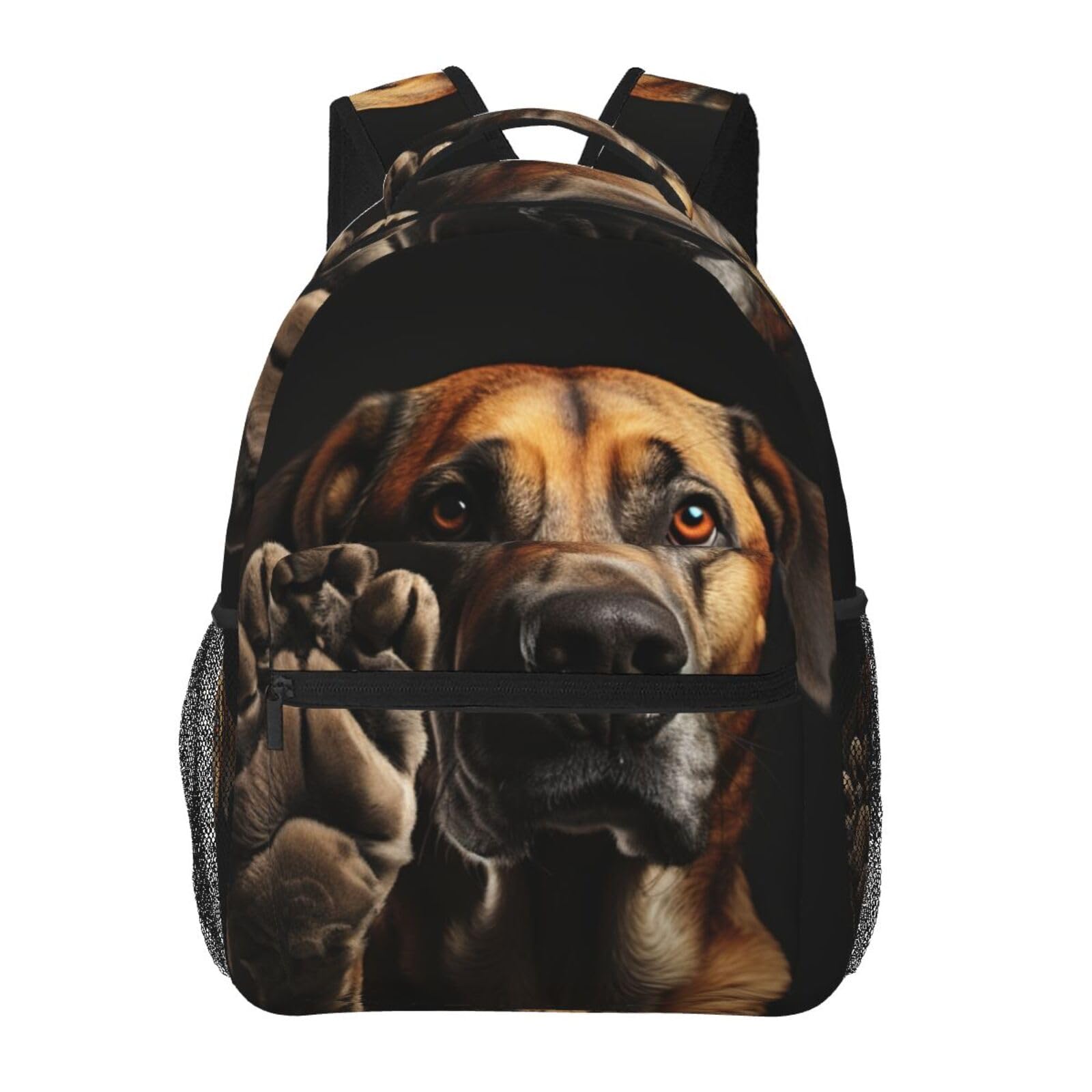 Sac à dos léger en toile OdDdot noir uni pour ordinateur - 8