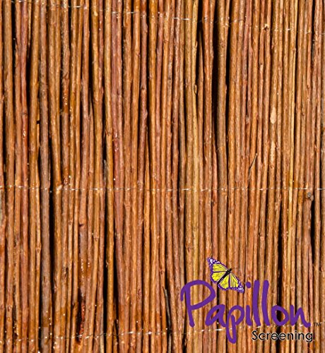 Premium Willow Natural Garden Fence Screening Roll Privacy Border Wind & Sun Protection 5m x 1.8m (16ft 4in x 6ft)