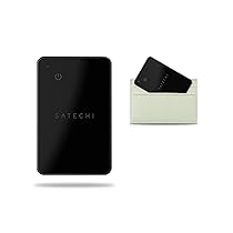 SATECHI FindAll Air Tag Card GPS per Portafogli con Apple Find My, Avviso di Dimenticanza, Suono Potente, Ricarica Wireless, Scheda GPS Leggera, Localizzatore per iPhone, iPad, Mac – Nero