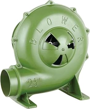 250W Electric Air Blower, Blower Fan for Blacksmith Forge, Centrifugal Fan for Forging Tools and Equipment, 110V 2-1/2 Outlet High-Pressure Leaf Blower for Coal Forge, Camping, Picnic