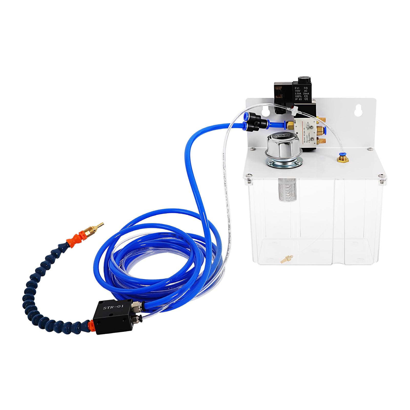 Cutting Cooling Spray Pump,110V Cooling Sprayer Machine with Air Filter Regulator,Coolant Cooling Spray Pump Kit,Cutting Cooling Spray Machine for Cutting CNC Engraving Drill Milling Lathe Machine