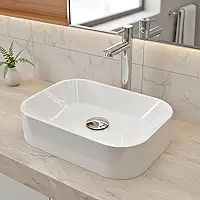 Cuba Pia De Apoio Sobrepor Retangular 36x27 Para Banheiro Lavabo Beltempo BT-2040