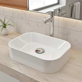 Cuba Pia De Apoio Sobrepor Retangular 36x27 Para Banheiro Lavabo Beltempo BT-2040