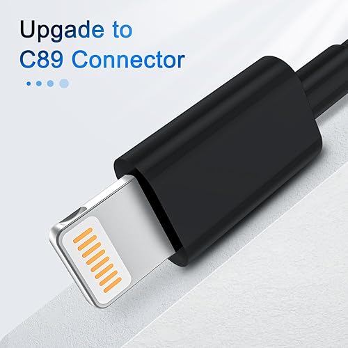 Miniatura 10 de Paquete de 4 cables de carga para iPhone de 6 pies de largo, USB a Lightning, USB 2.4A, cable de carga rápida para iPhone 14131211 Pro11XS MAXXR876s