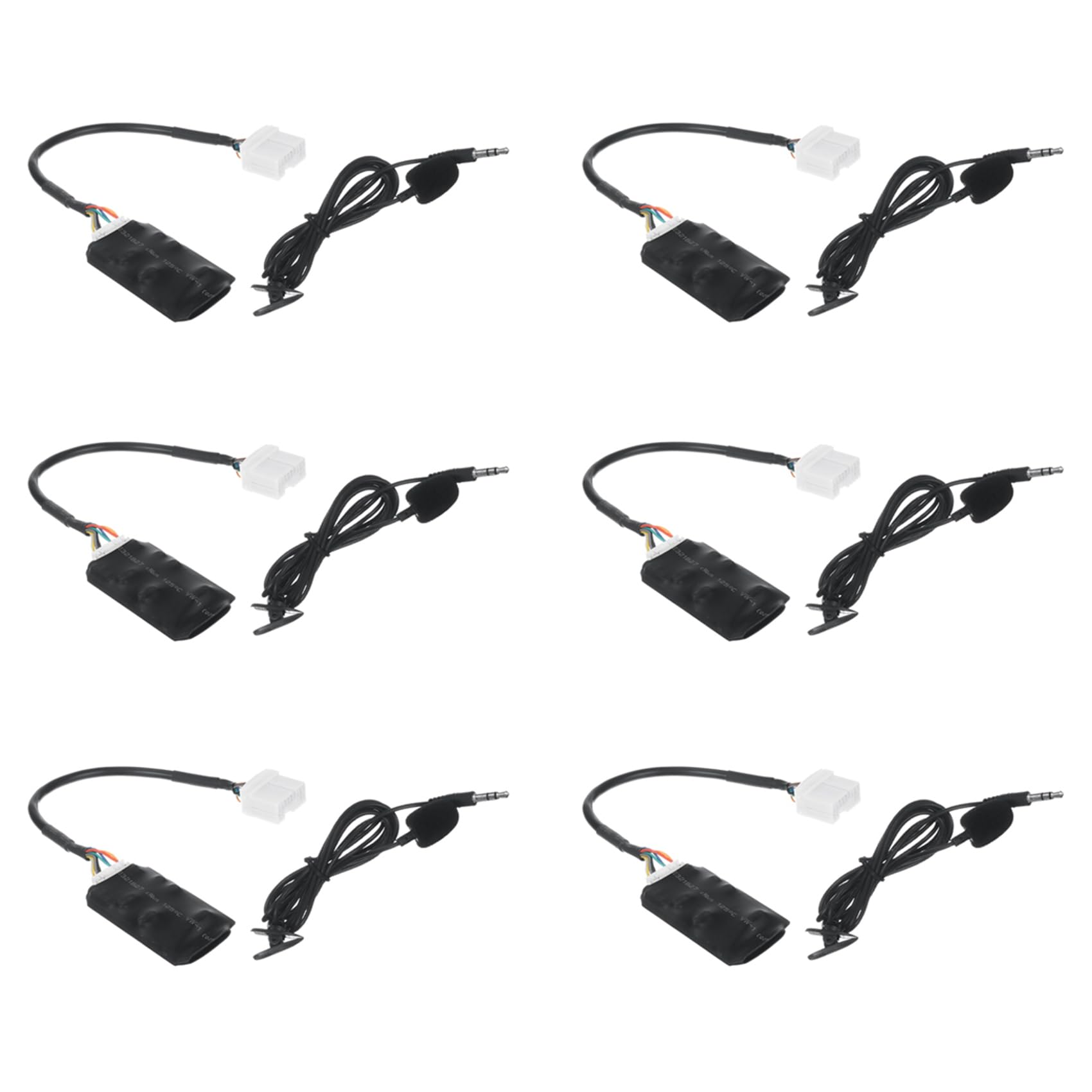 4X Adaptador de Audio para Radio de Coche, Cable Auxiliar Bluetooth, Micrófono, Manos para Accord Fit