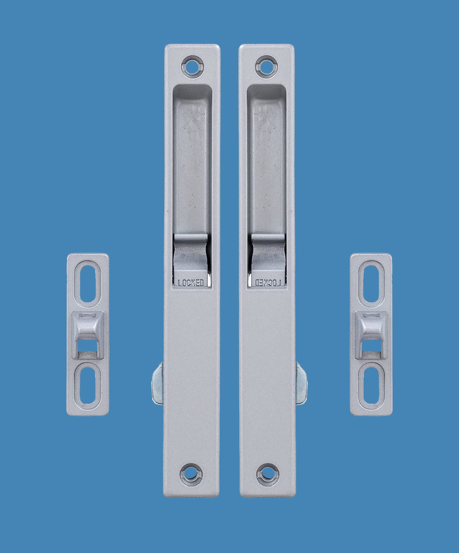Metal Body Concealed Handel-Cum-Latch for Aluminium Sliding Door & Windows Lock Set of 1 Pair (Black) — Amazon image 5