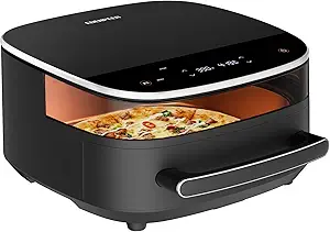 Large 6QT Air Fryer, 11-in-1 Digital Family Size Cooker with Top & Bottom Heating