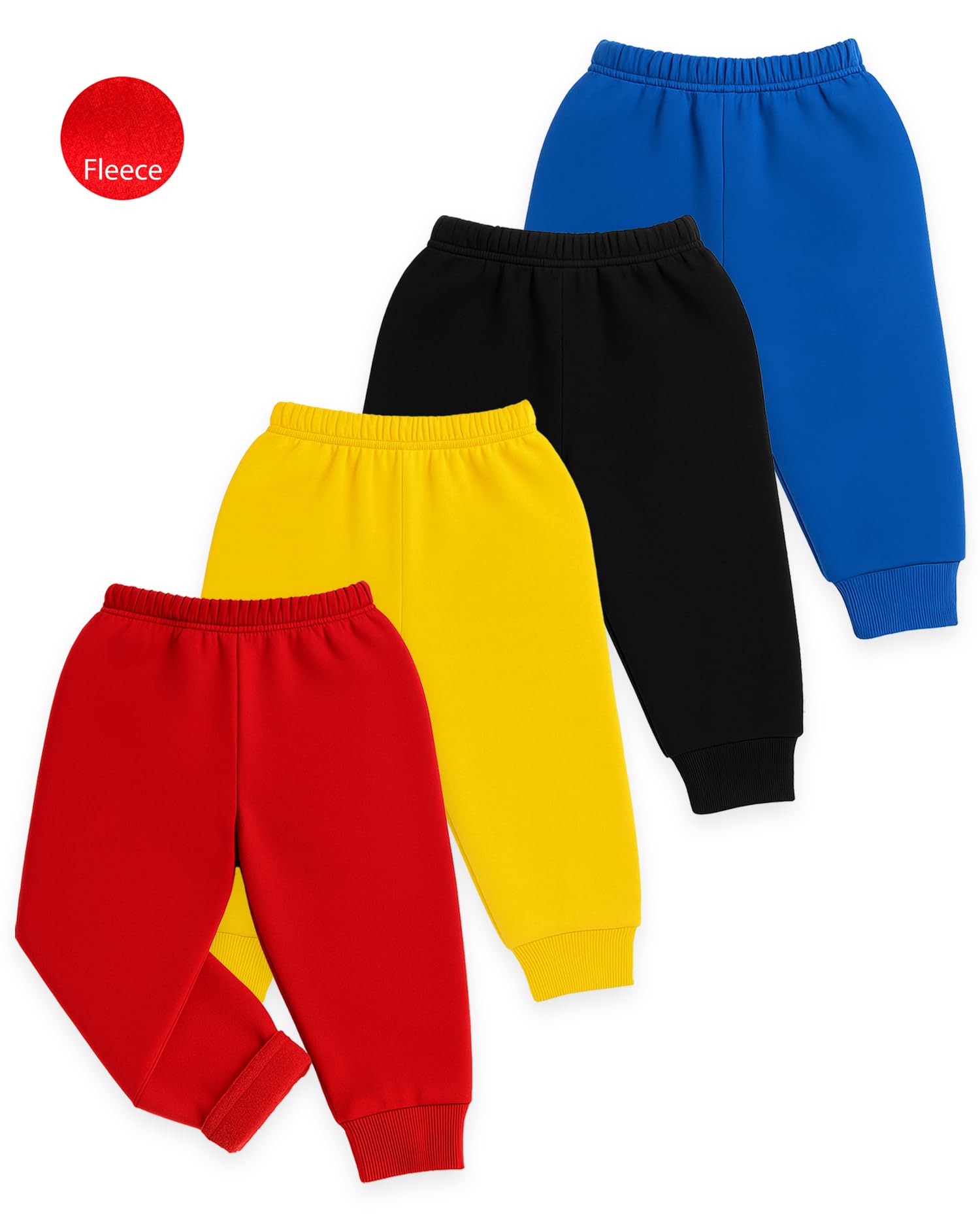 Kuchipoo Baby Boy Winter Fleece Pajamas – Warm & Soft Bottoms (Multicolor, 3-4 Years, PAJ-187) - Image 3 thumbnail