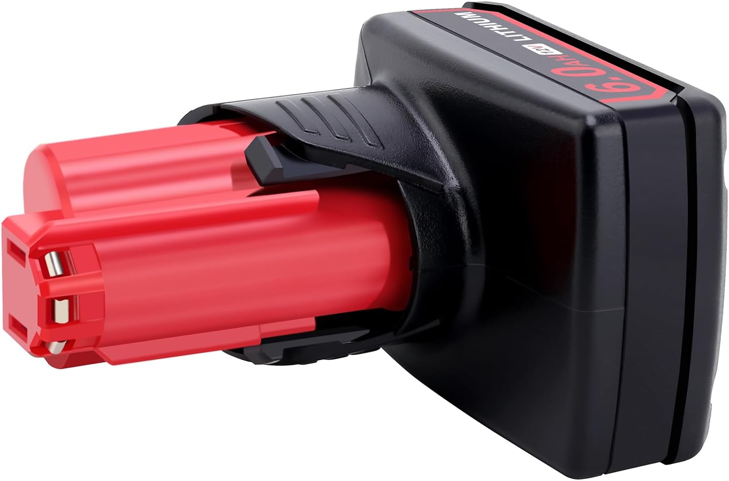 2-Pack 6.0Ah Compatible with Mil-waukee 12V Battery: 2-3 Light Tasks, 30-45 Min Heavy Duty, Works with all 12 Volt Tools and Chargers, Replacement for All 48-11-2460 to 48-11-2401 Series Batteries