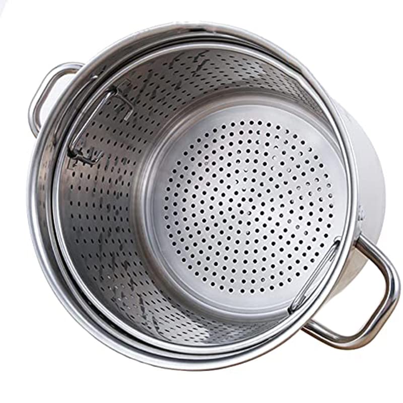 Marmite en Acier Inoxydable 30L pour Cuisine Extérieure et Crabes