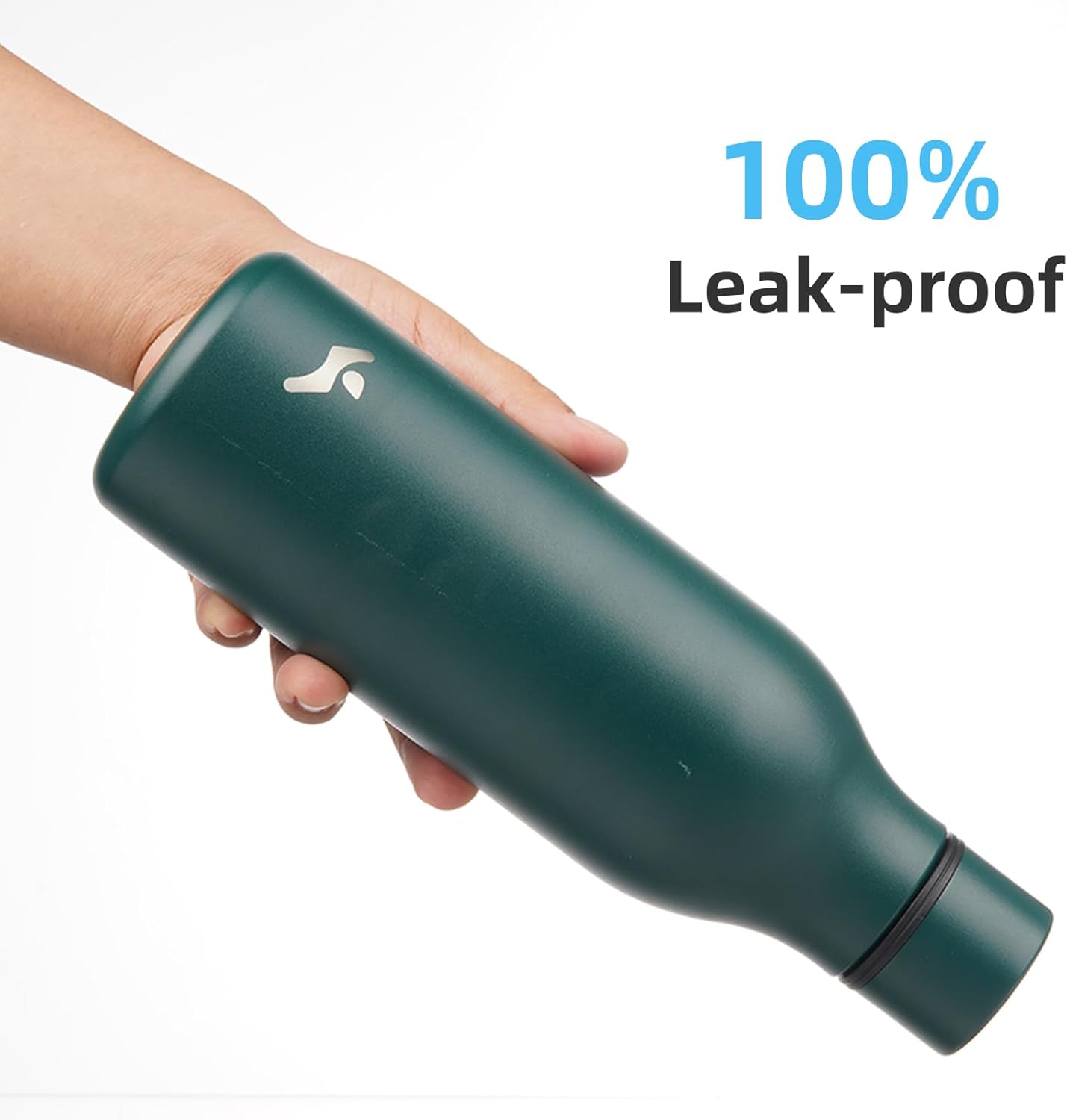 Insulated Water Bottle with Strap,18 oz Double Wall Stainless Steel Vacuum Bottles Metal Water Flask,Army Green - Image 5