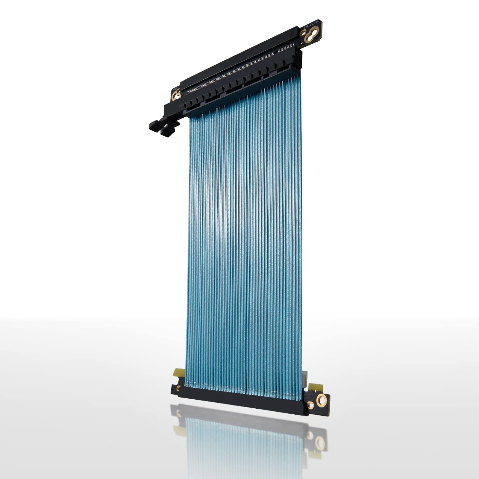 ARAIERD PCI-E 4.0 Riser Cable,90 Degree PCIe 4.0 Riser Cable Vertical GPU Mount Pcie 4.0 x16 to x16 GPU Riser Cable for Graphics Card (0.24 inch)