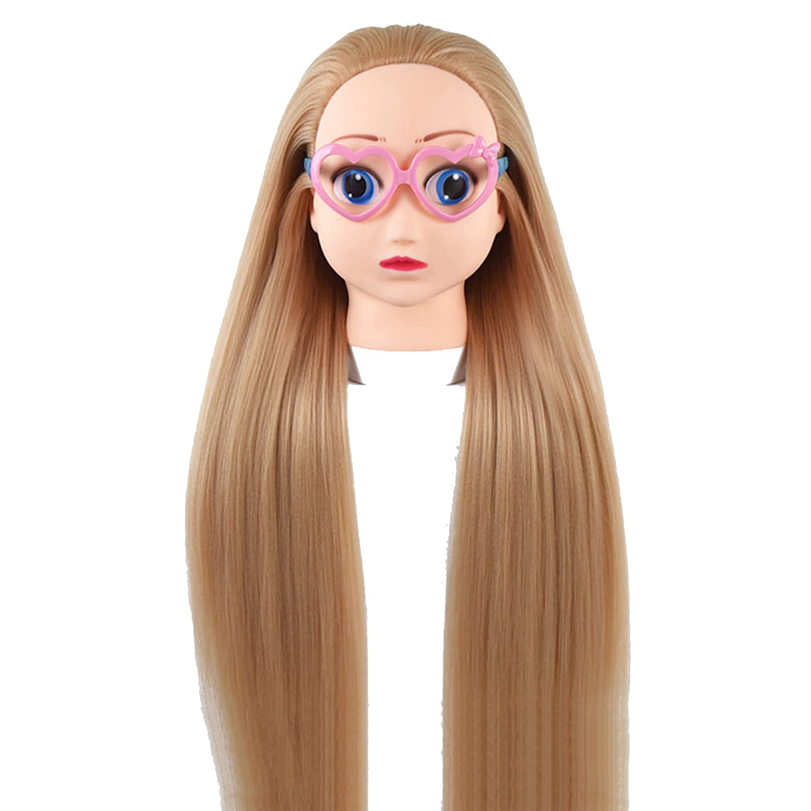 Amazon.co.jp: ヘア練習用マネキン 漫画の人形の頭、本物の髪の