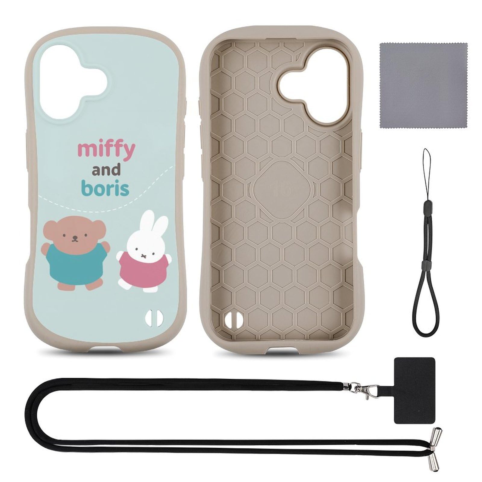 【iPhone13/iPhone14/iPhone15/iPhone16/iPhone17シリーズ対応】ミッフィー スマホケース 指紋防止 耐衝撃 全面保護 傷付き防止 ストラップホール 人気 かわいい キャラクター