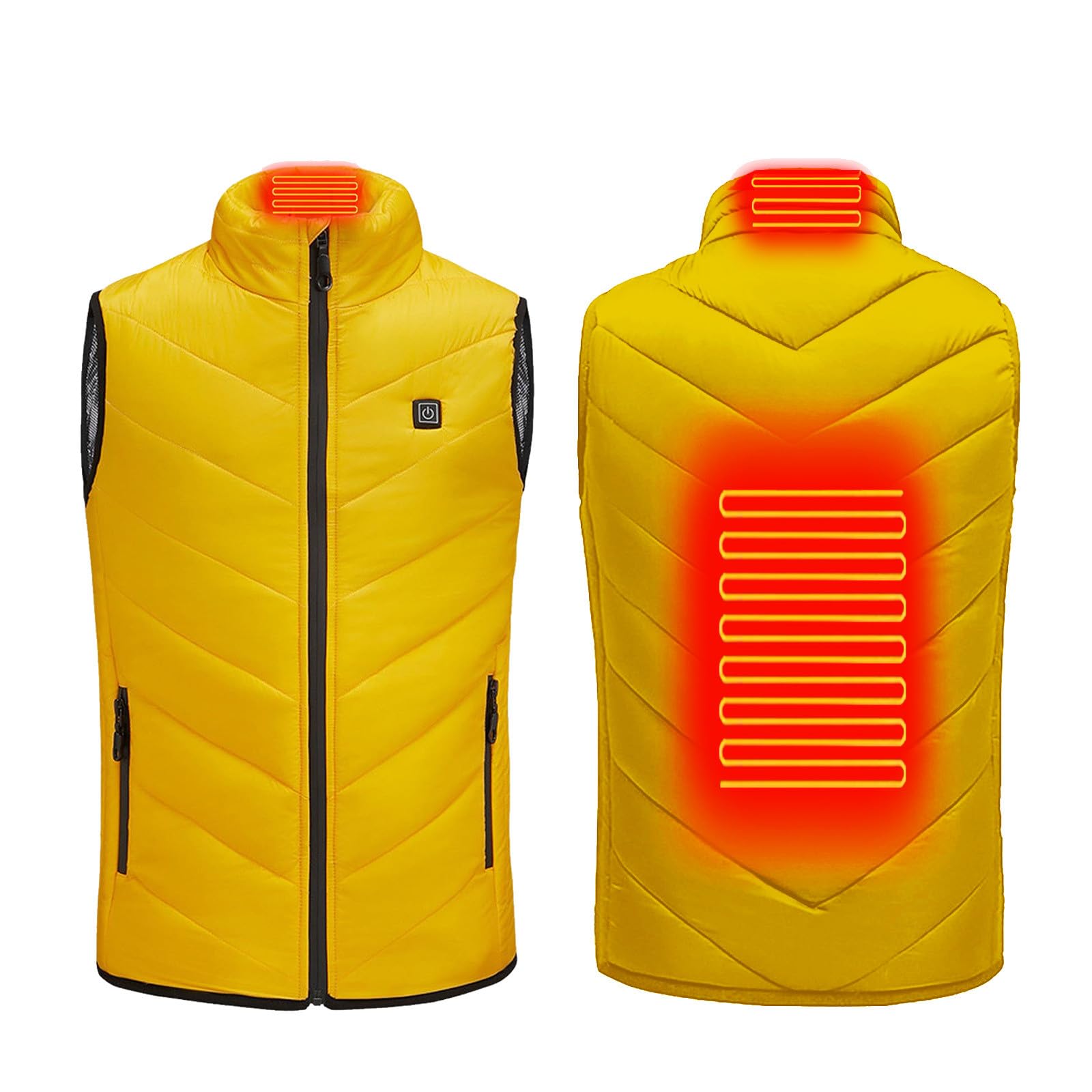 Manteau Chauffant Enfant avec Batterie Veste Chauffant Electrique Épaissi Garçons Filles avec Plusieurs Zones de Chauffage pour Plein Air Sports Hiver Vêtements Chauffants Intelligents Lavable