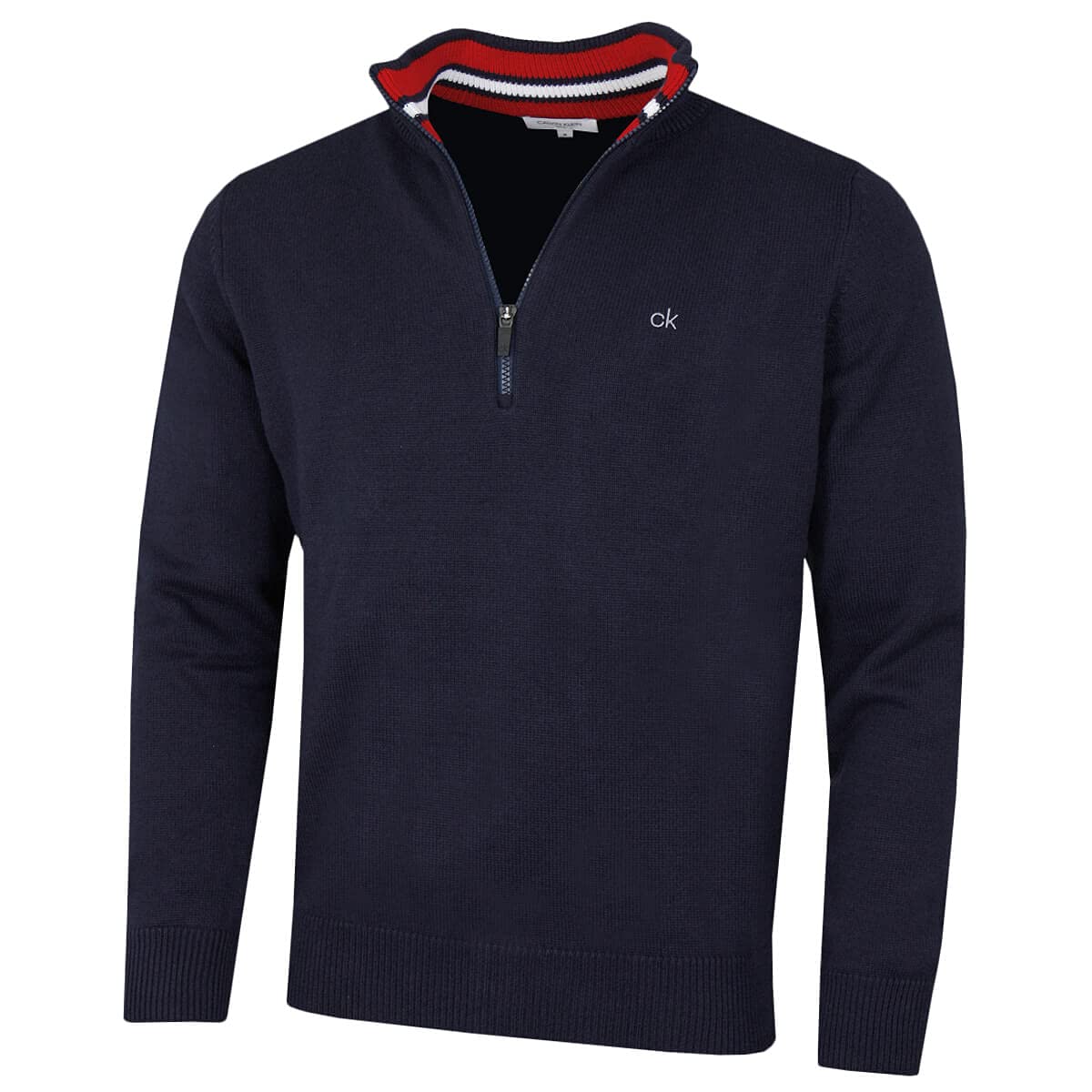Calvin Klein Mens Cotton Golf Sweater - Navy Sport - XXXXL