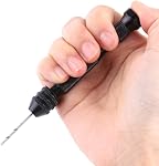10PCS Pin Vise Hand Drill Set High Speed Steel Micro Drill Bits for Jewelry Making Craft Art Resin Wood