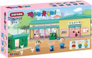 ふたば幼稚園バス　フィギュア OXFORD クレヨンしんちゃん ふたば幼稚園 ブロック フィギュア付