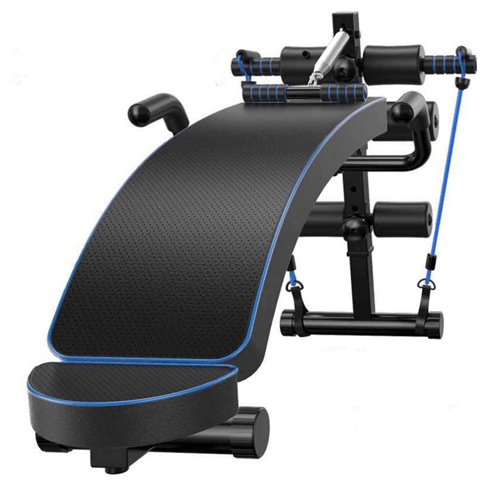 Banc abdominal pliable avec cordes et inclinaison réglable pour musculation - 7