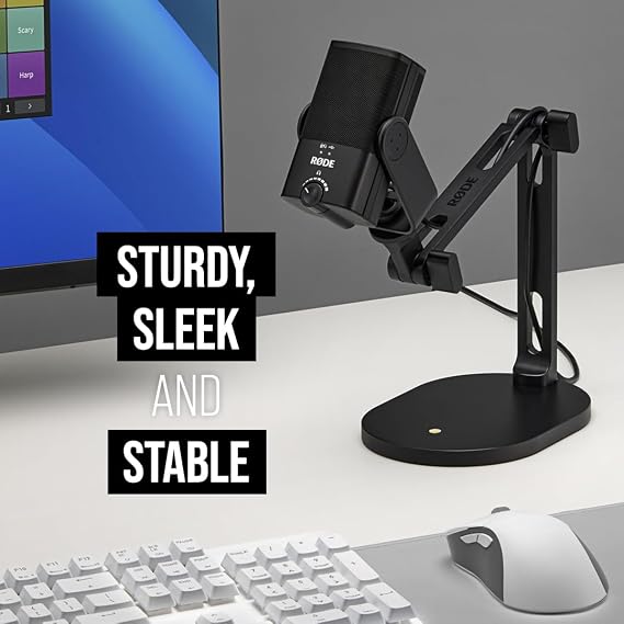 RDE DS2 Desktop Studio Arm for Microphones, Cameras, Smartphones, Lights and Other Accessories (up to 900g)