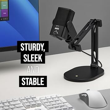 RDE DS2 Desktop Studio Arm for Microphones, Cameras, Smartphones, Lights and Other Accessories (up to 900g)