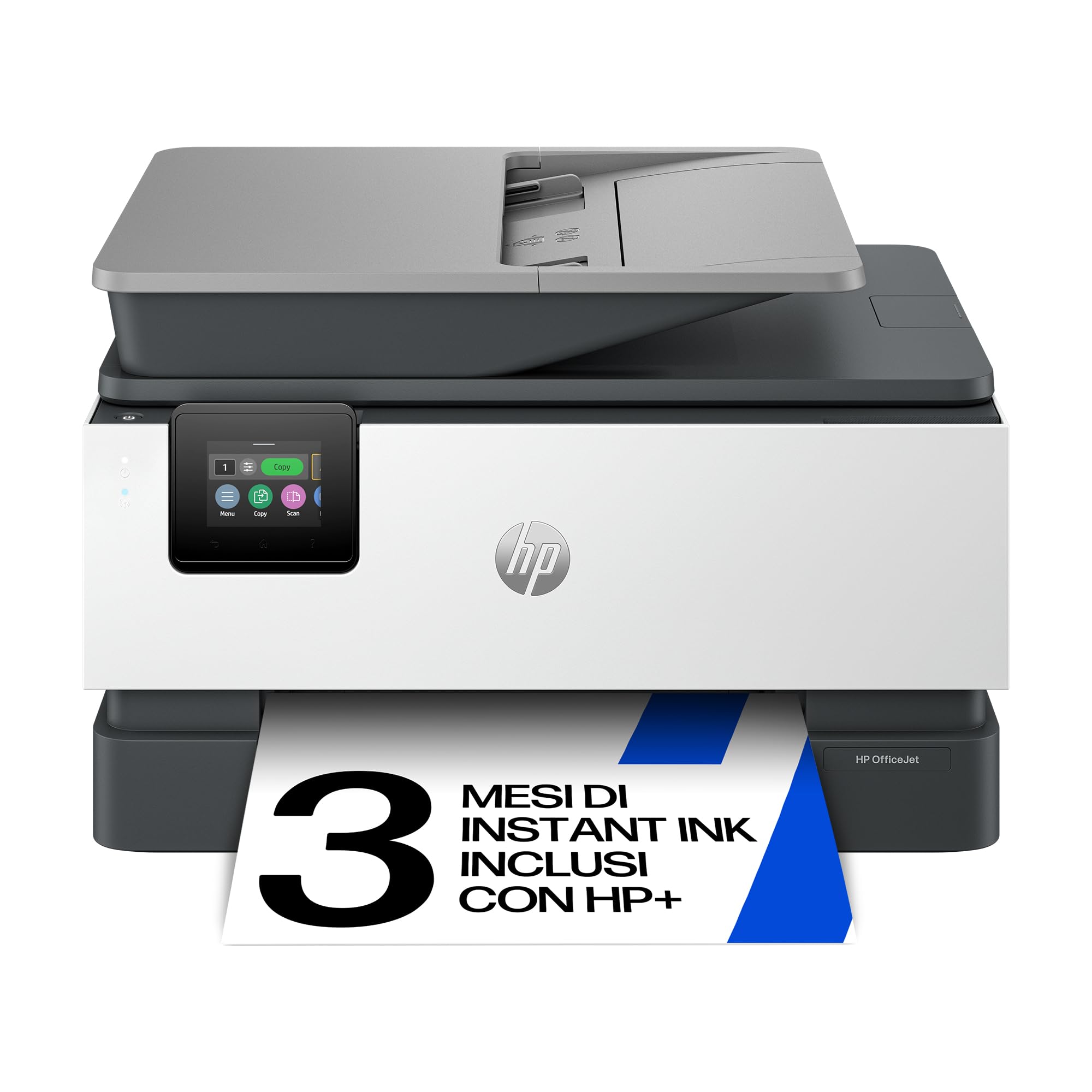 HP OfficeJet Pro 9125e Stampante Multifunzione a Getto d'Inchiostro A4 Colori Wi-Fi Fronte e Retro Automatico 22 ppm Grigia