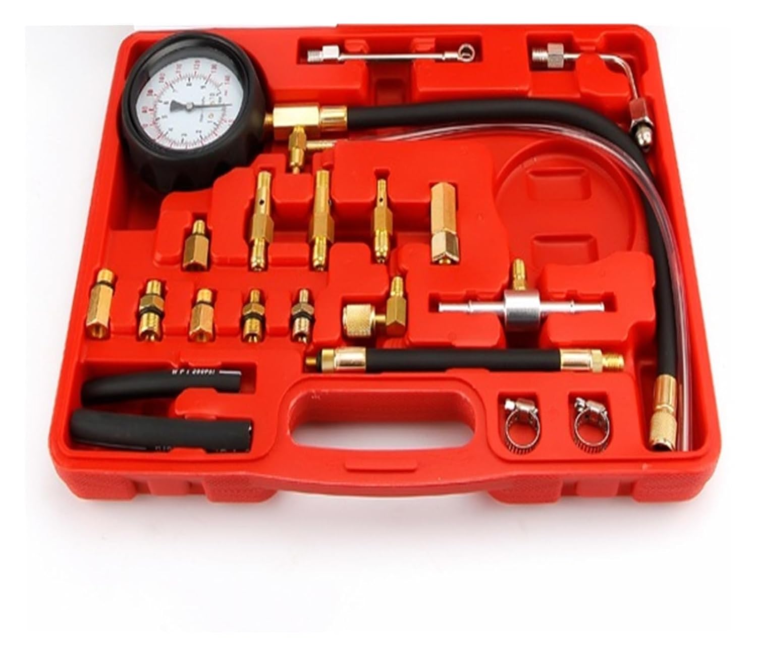 Vehicle Fuel Injection Pressure Gauge Meter Manometer Engine Oil Pressure Tester Gauge Diagnostic Test kit