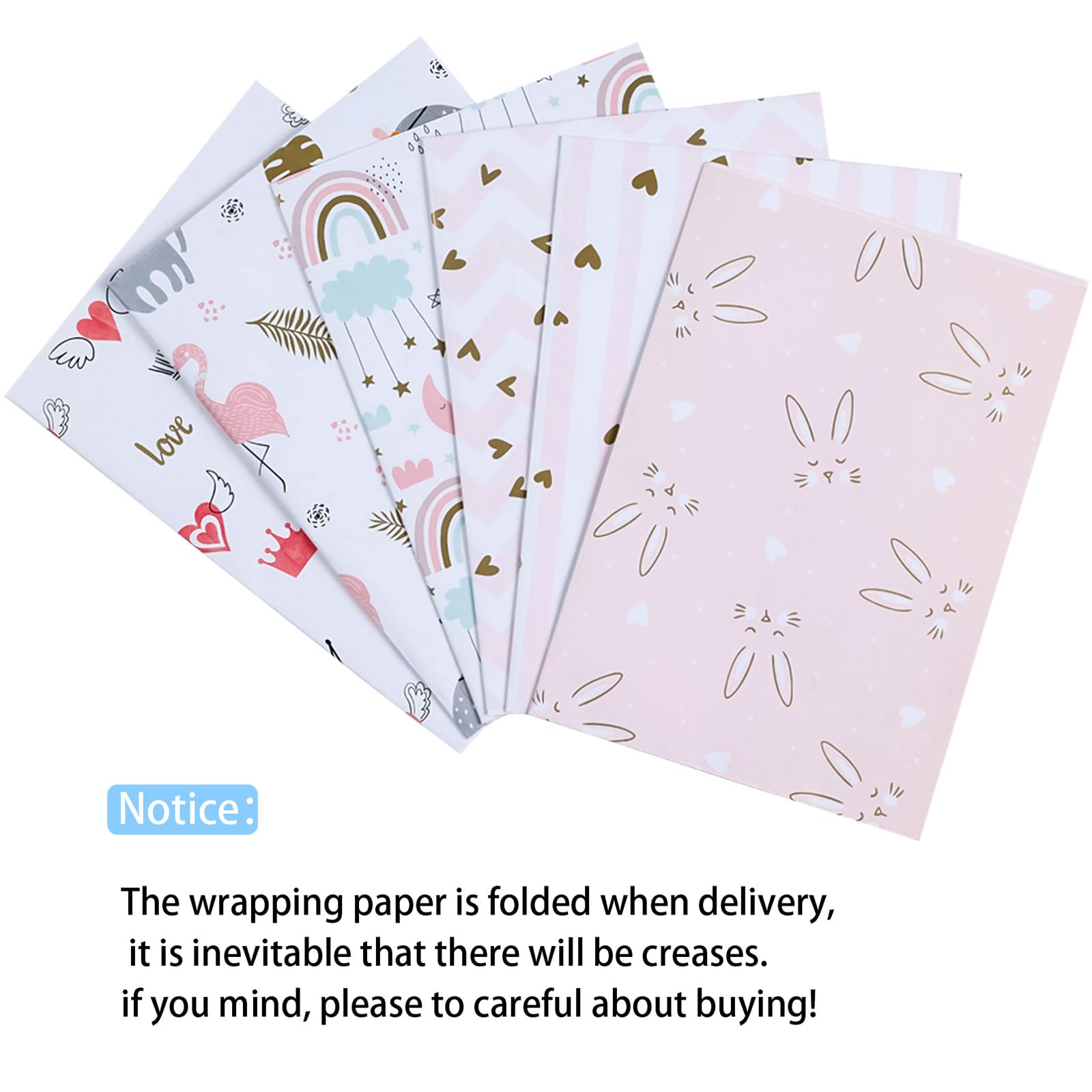 3 Rotoli Di Carta Da Regalo Di Compleanno Da 43 Cm X 3 M, Carta Da Regalo Riciclabile, Stampata Con Cavallo E Foca, Adatta Per La Decorazione Di Regali Di Compleanno Di - 6