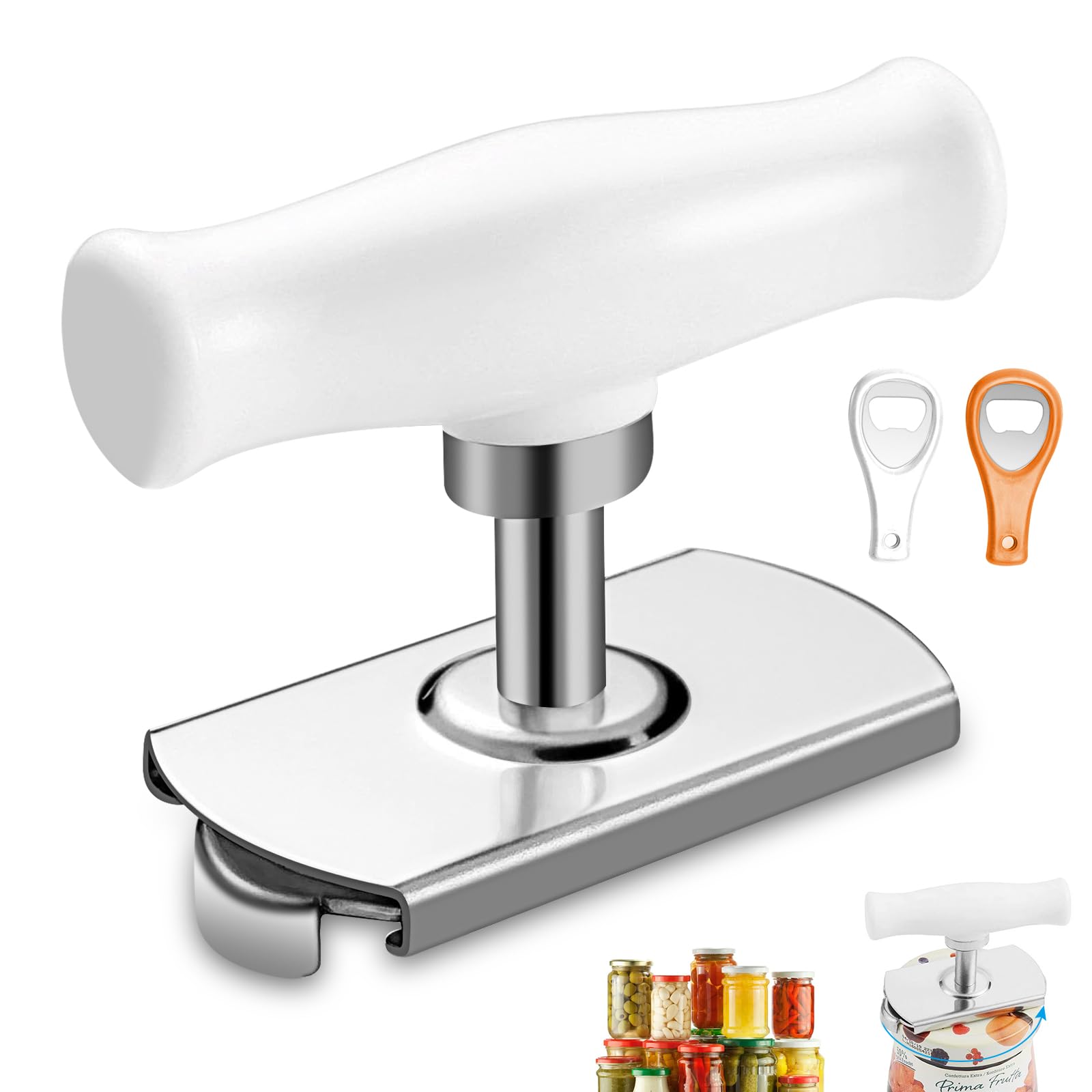 ouvre-bocal manuel inox avec 2