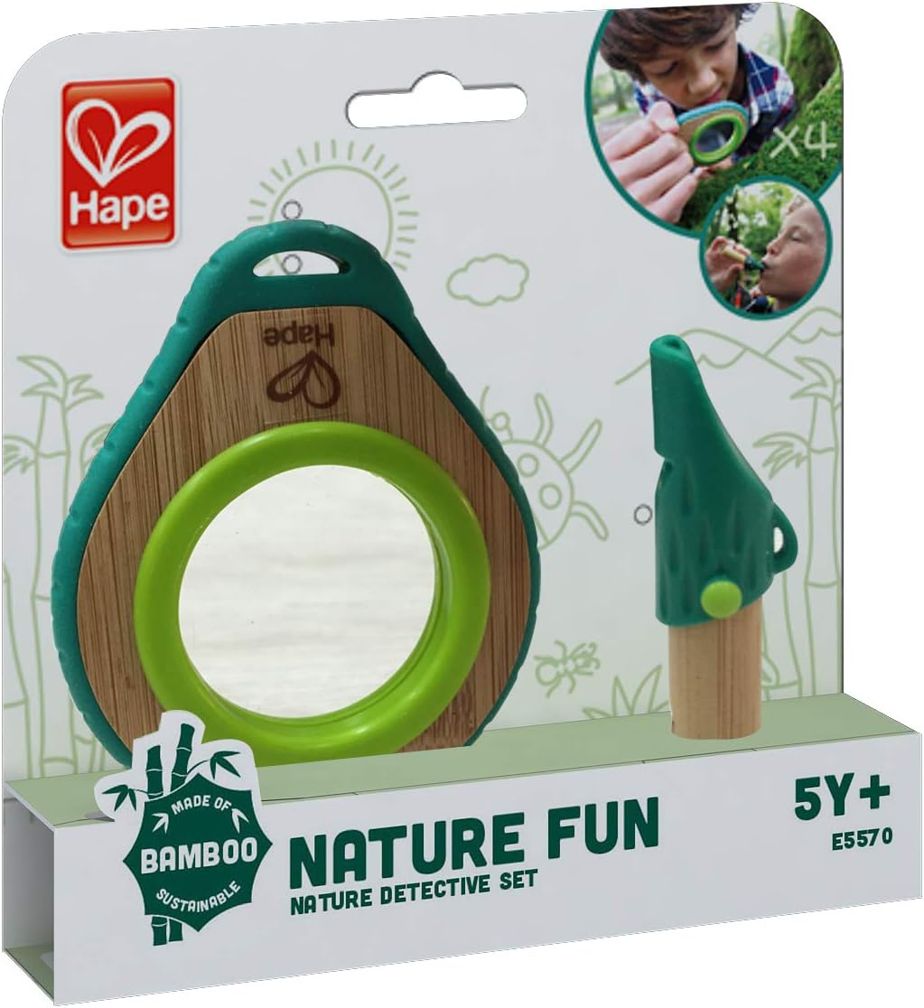 Hape Nature Detective Set| Bamboo & Plant Plastic Detective Playset, Nature Exploration Toys for Outdoor Games : Toys & Games