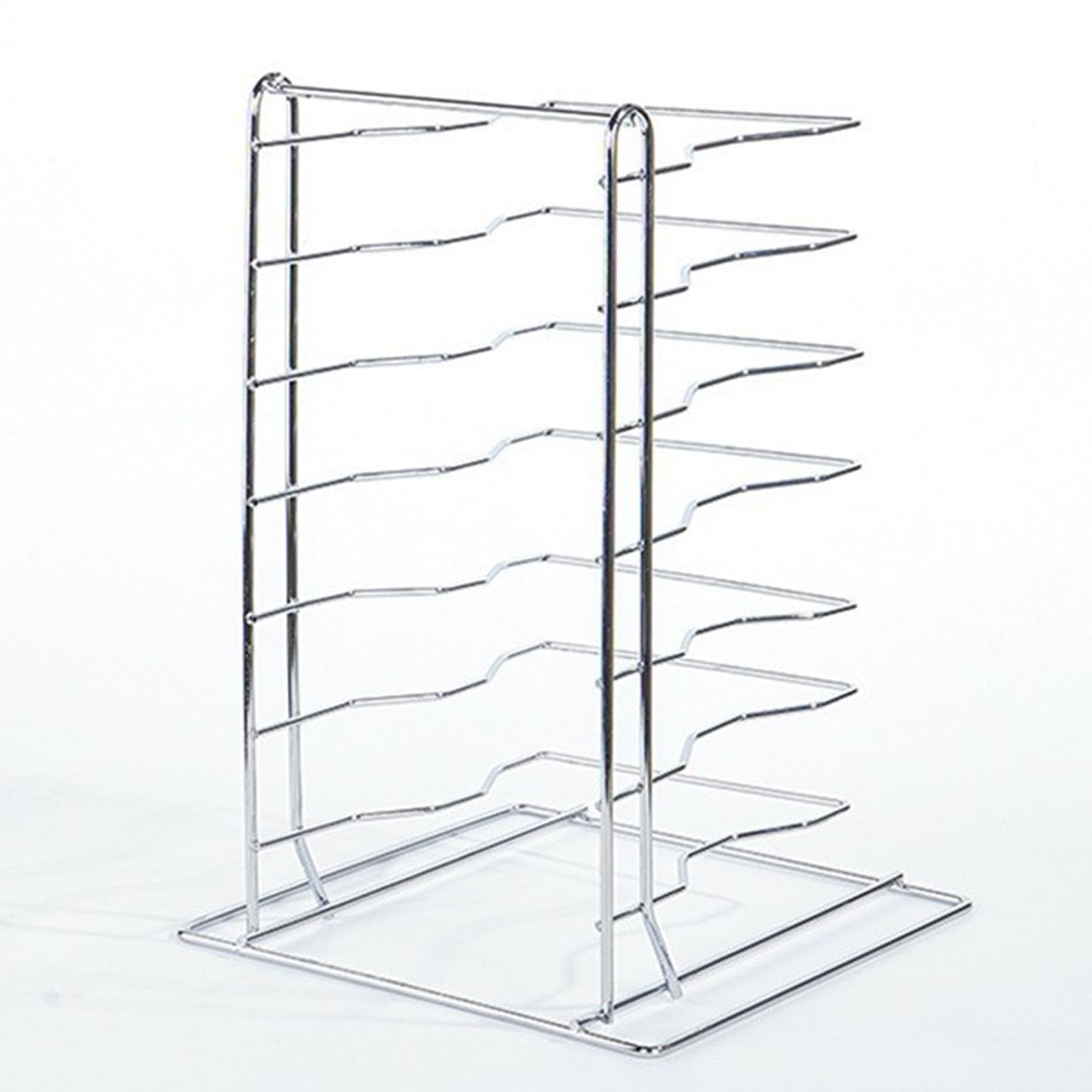 Sharplace Supporto per Teglie Rastrelliera Salvaspazio Griglia di Raffreddamento Espositore a Livelli in Ferro Resistente Adatto per Ristoranti, 8 Livelli