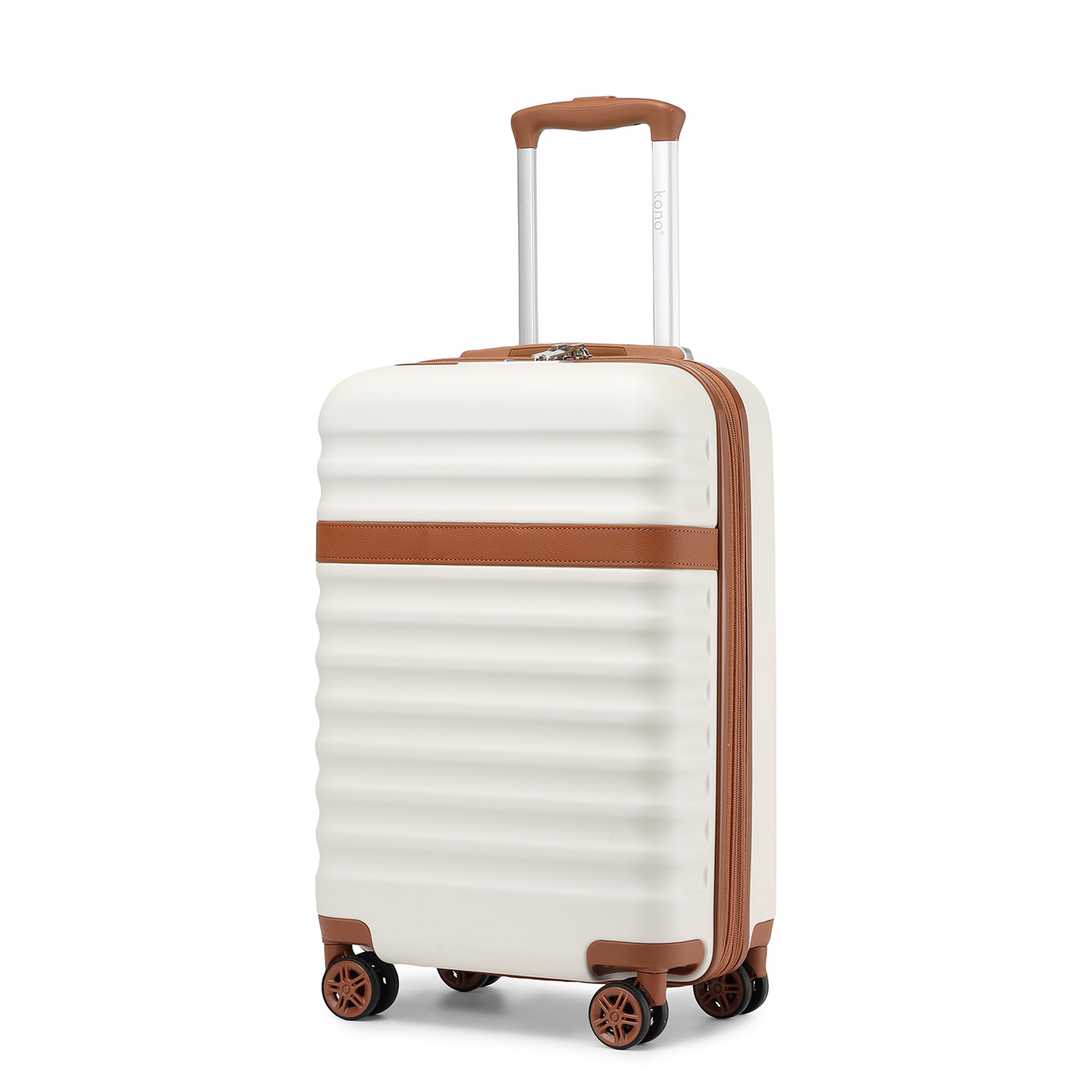 KONO Koffer Trolley Hartschalenkoffer aus ABS+PC leicht Reisekoffer mit 4 Rollen TSA Schloss