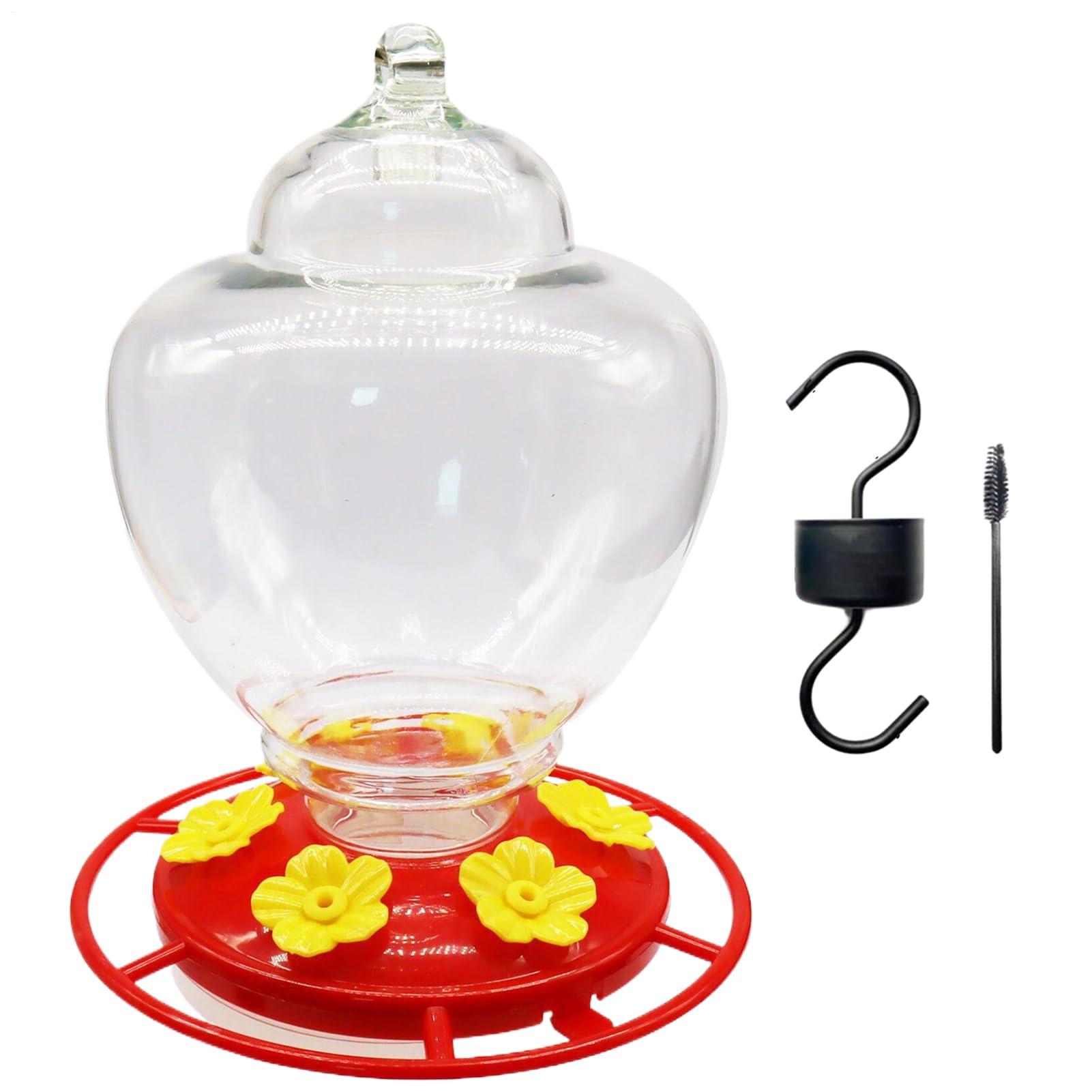 Mangeoire oiseaux 40 oz coupe-vent fleur pour jardin