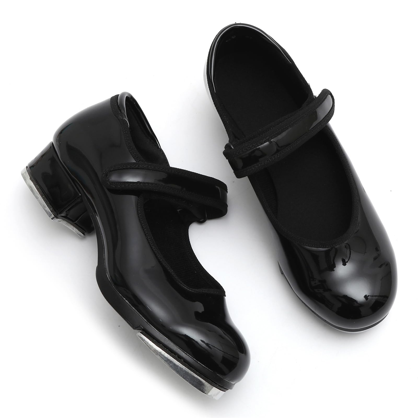 Damskie buty do stepowania buty do tańca Mary Jane skóra ekologiczna niski obcas do ćwiczeń dla dzieci