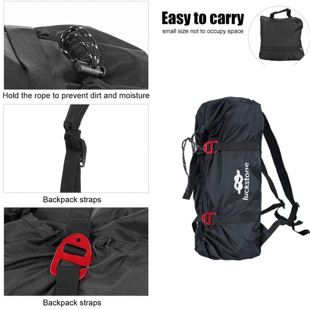 Bolsa de Cuerda Plegable Ultraligera para Escalada en Roca, Mochila de Transporte