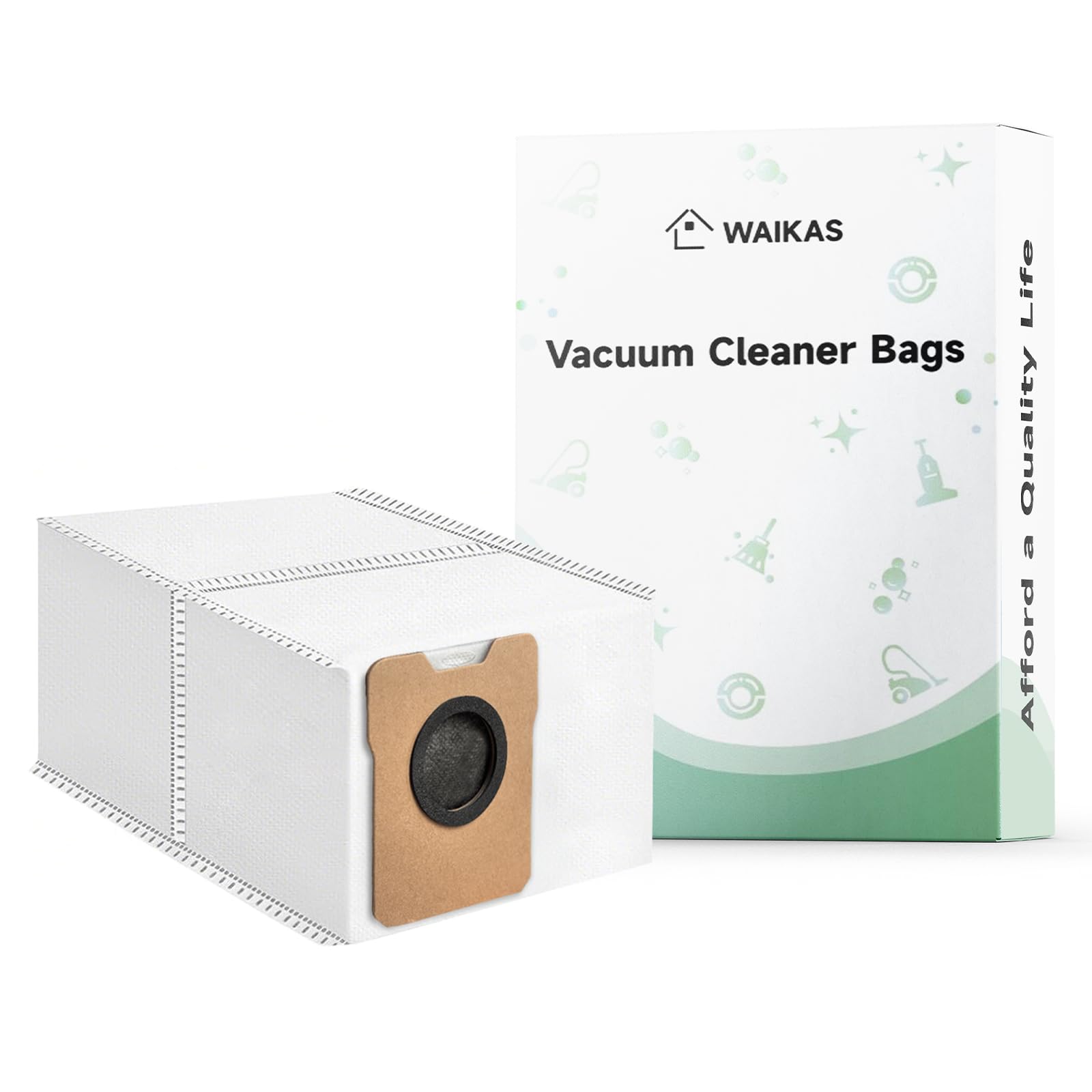 WAIKAS Dust Bags for Eufy Robot Vacuum (Omni C20 &amp; C10), 20-Pack