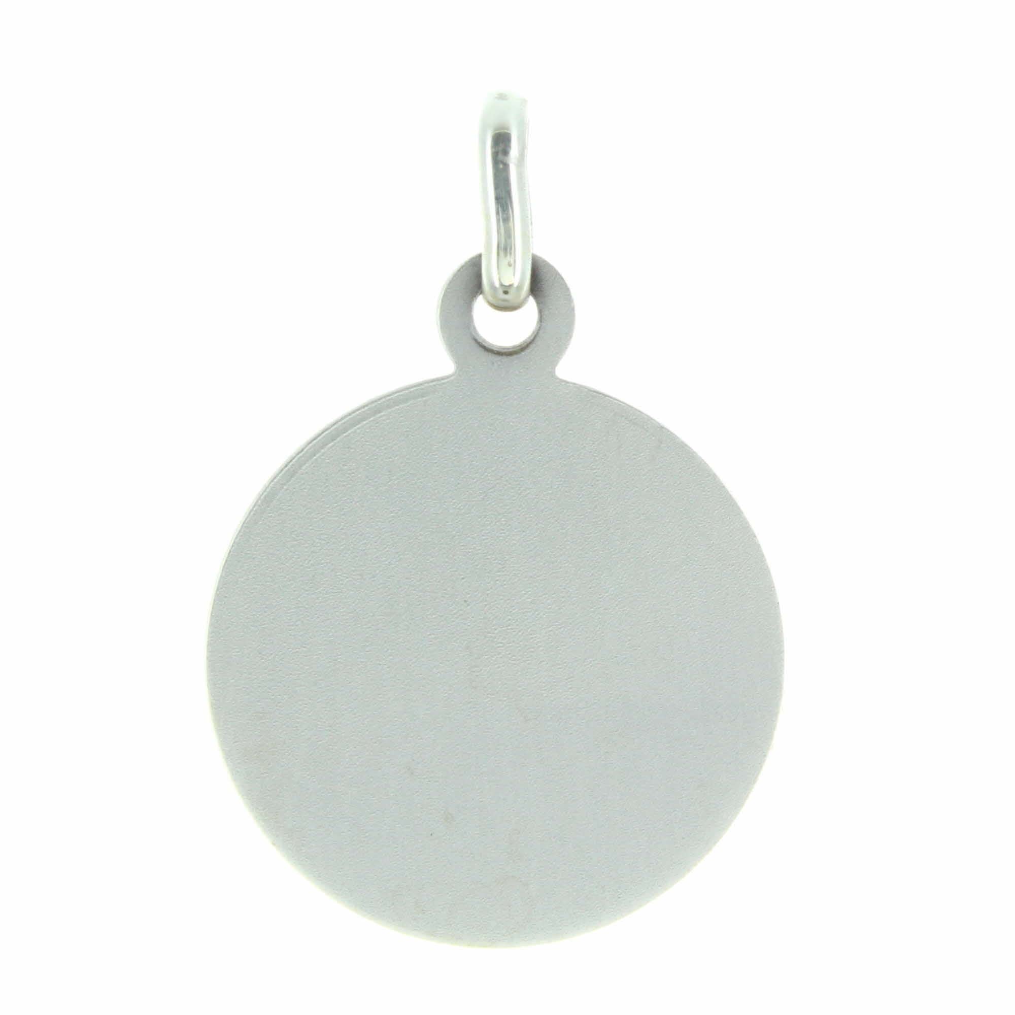 Medaglia della Sacra Famiglia in Argento 18 mm - Medaglie e Croce Argento - Culto Cristiano Cattolico in Argento, Argento