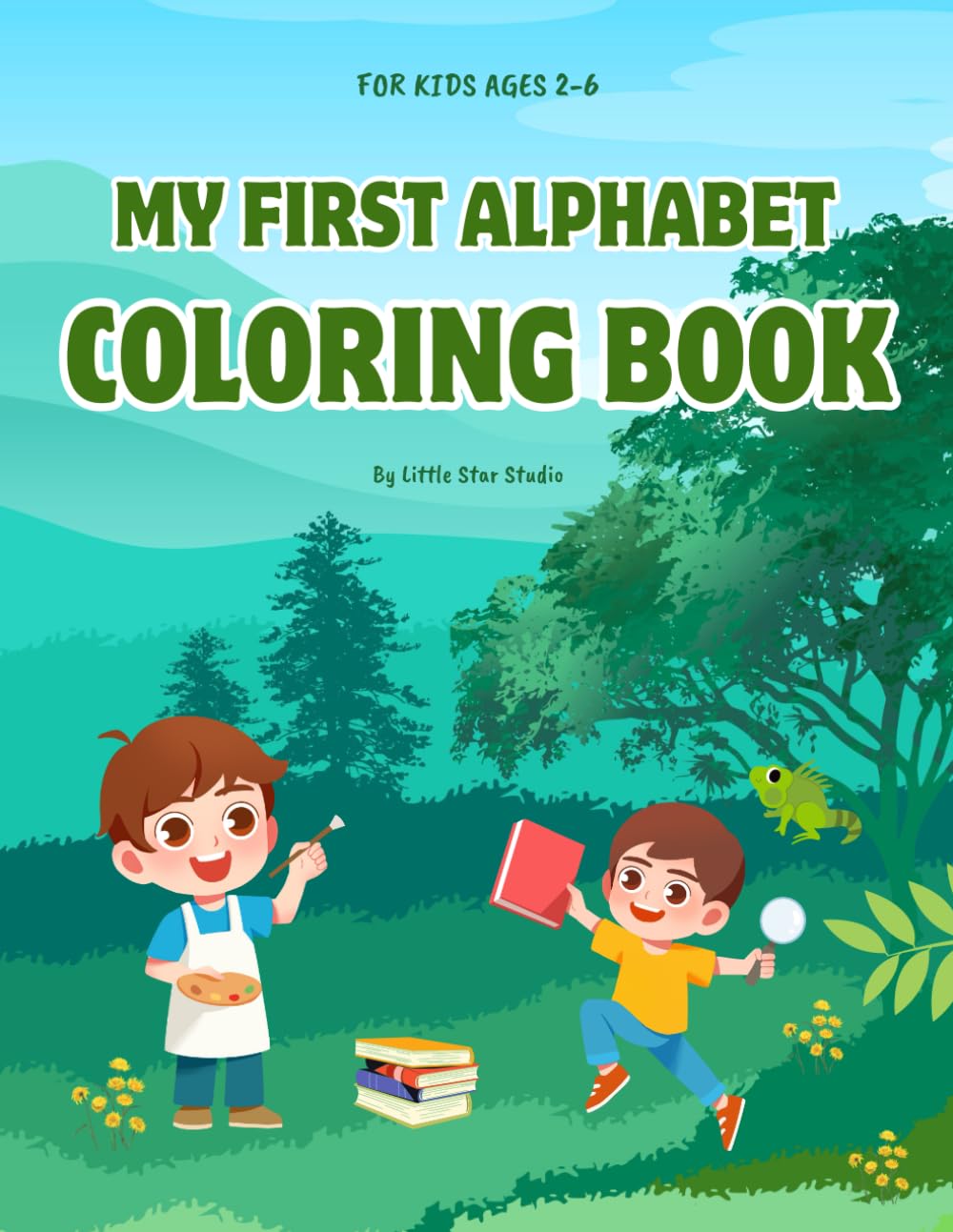 My First Alphabet Coloring Book: 52 Simple and Fun Coloring Pages for Preschool and Kindergarten