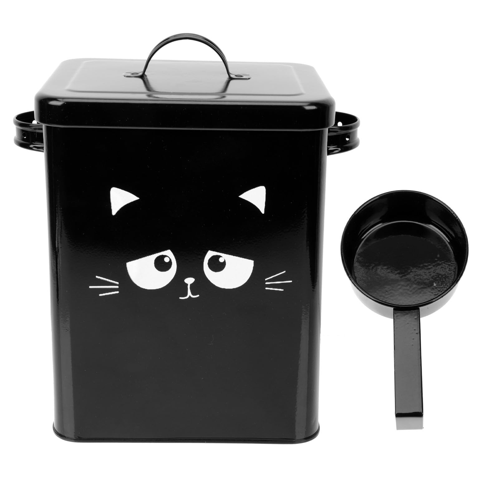 Aufbewahrungsbehälter 6l aus Metall für Hundefutter und Katzenfutter