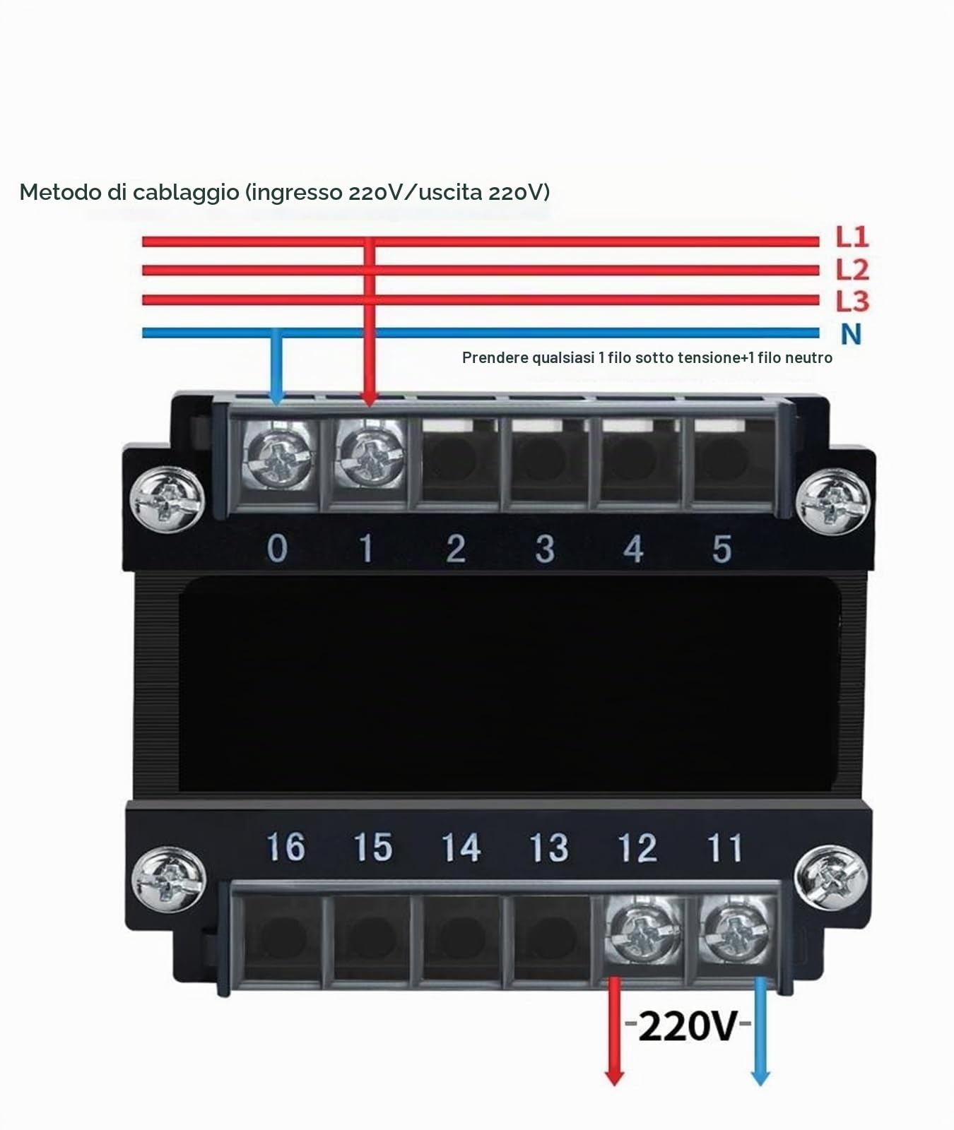 Trasformatore di isolamento monofase BK 220 a 220 isolamento