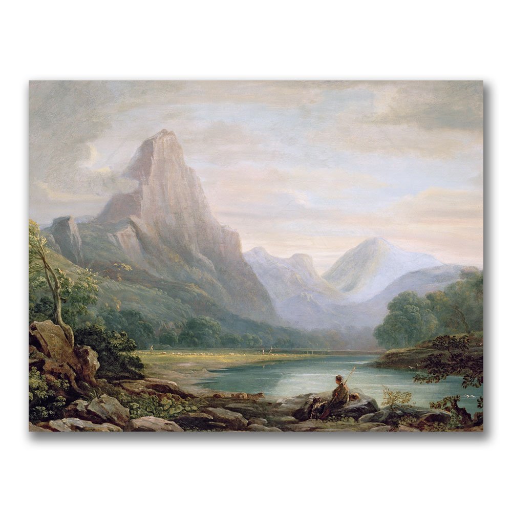 A Welsh Valley by John Varley, 24x32-Inch Canvas Wall Art