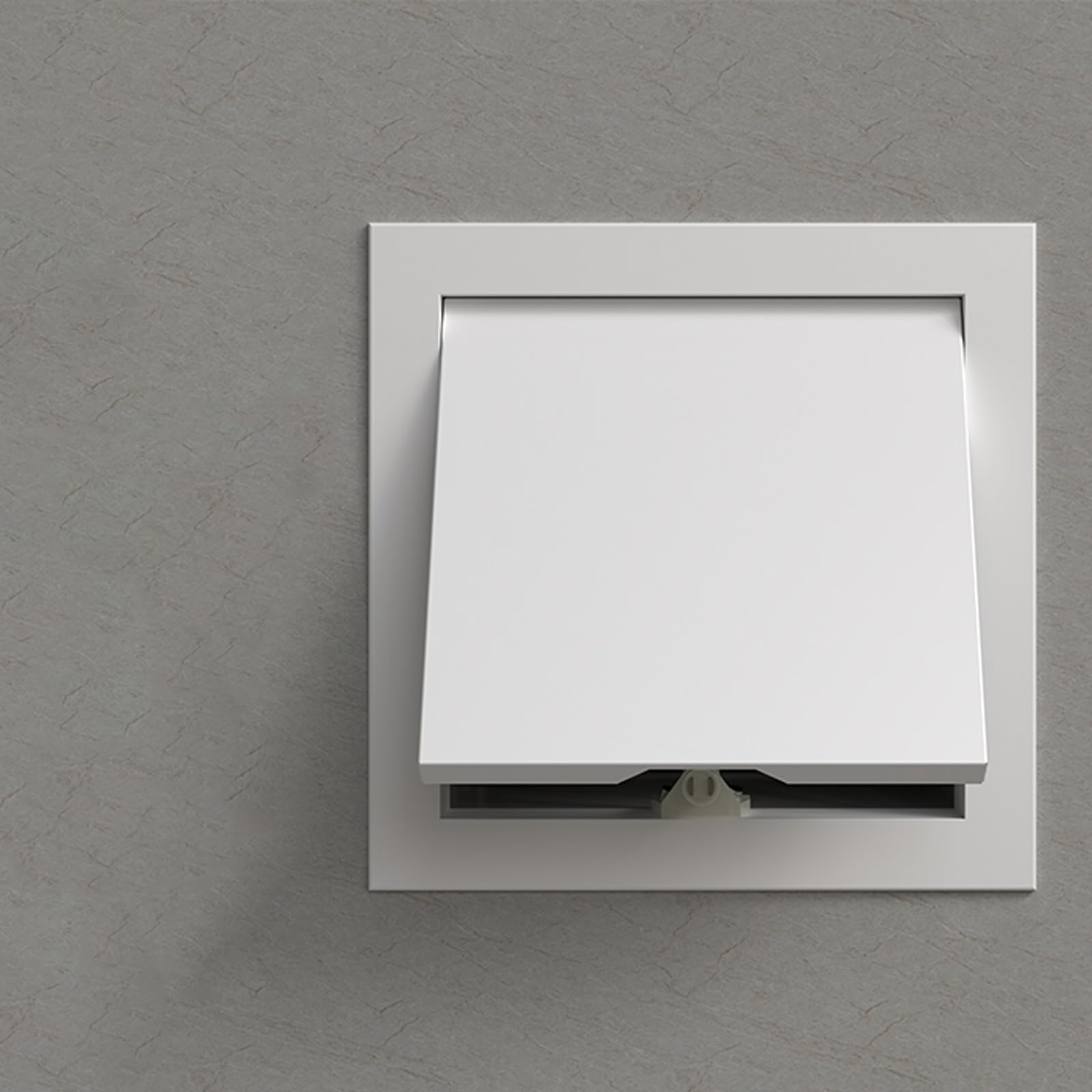 Qhknuyoax White Inspection Hatch Revision Door, Adjustable Spring Access Panel Wall Hole Cover Plate Drywall Ceiling Multiple Sizes(120X120mm)