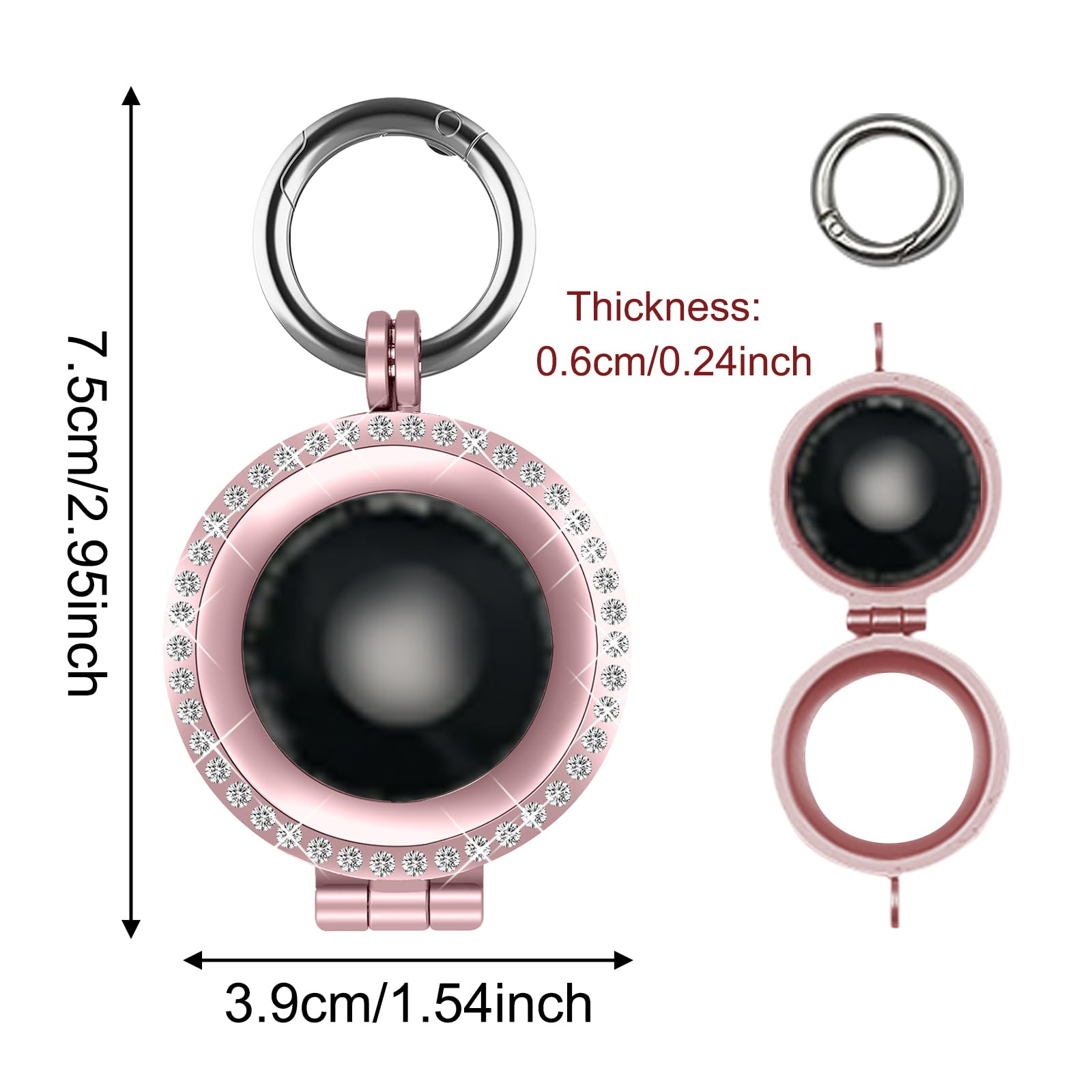 KASESSS 2 Pcs Airtag Holder, Anti-Lost Airtag Keyring - Image 2