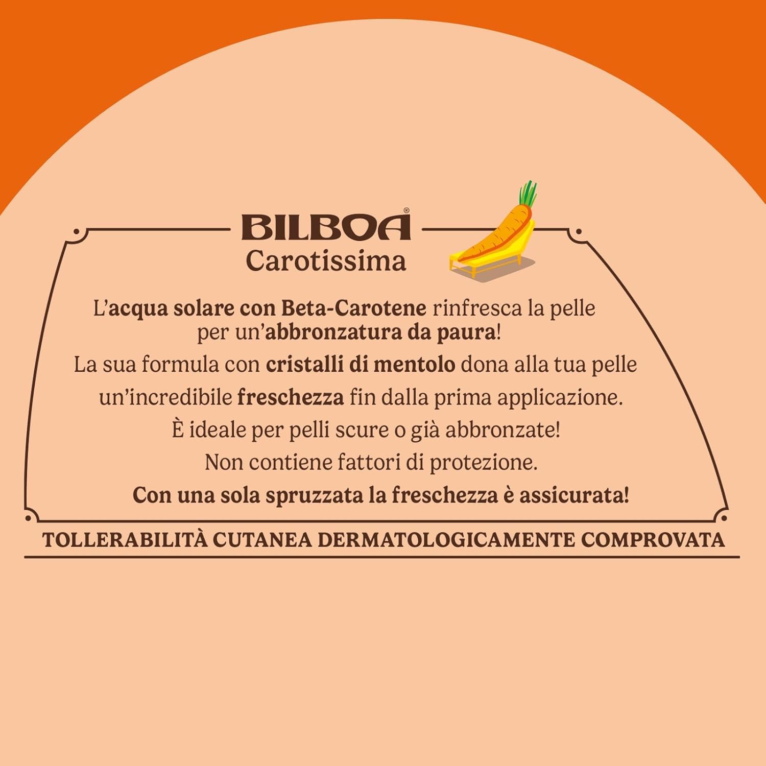 Bilboa, Carotissima, Olio Solare Spray Super Abbronzante, Acceleratore di Abbronzatura con Betacarotene Potenziato, Adatto a Pelli Scure o Abbronzate, Resistente all’Acqua, 200 ml