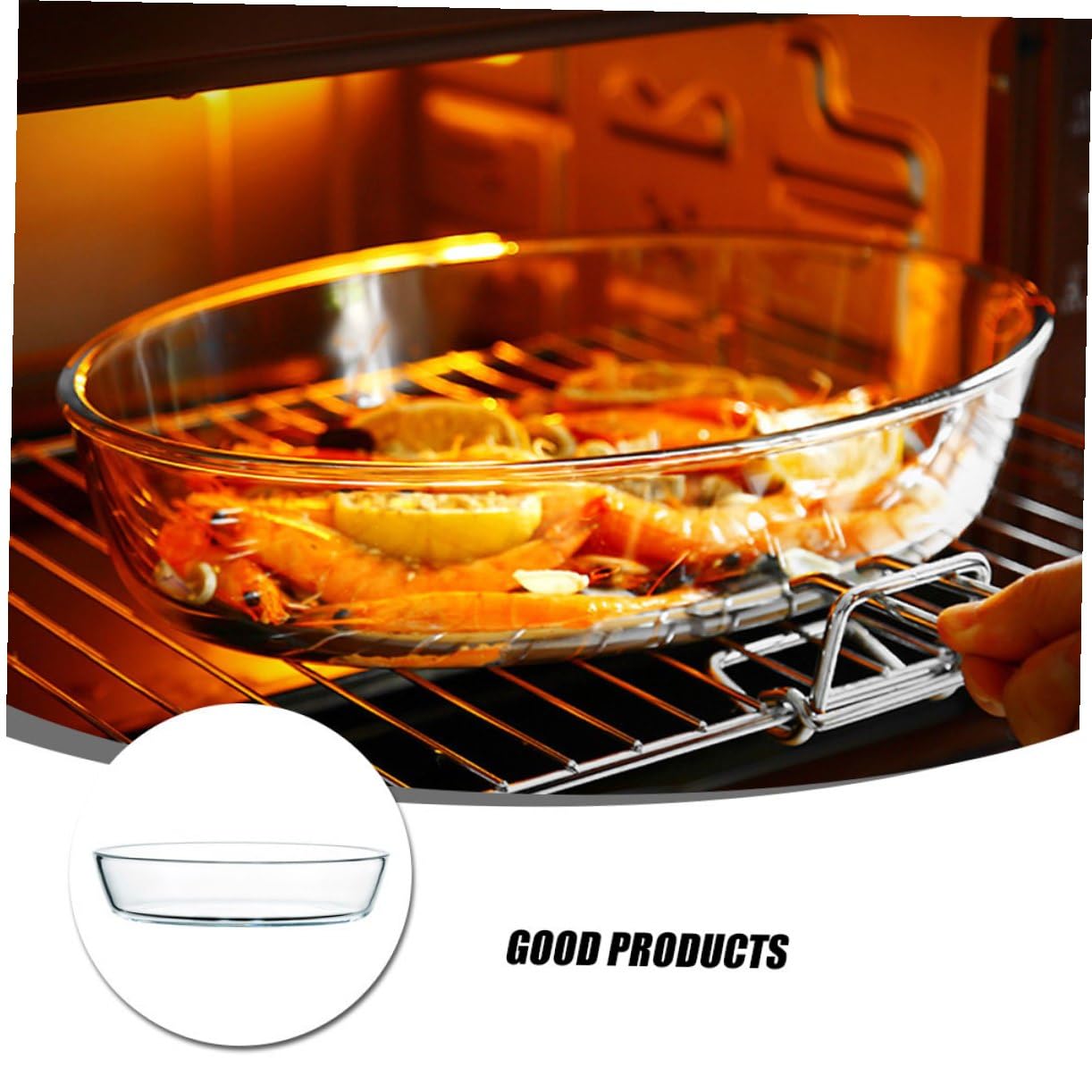 MAGICLULU Ovale Hitzebeständige Glasschale 1600 Ml Mikrowellengeeignet Ofenfest Weiß als Hausgemachter Obstteller und Serviergeschirr für Küche